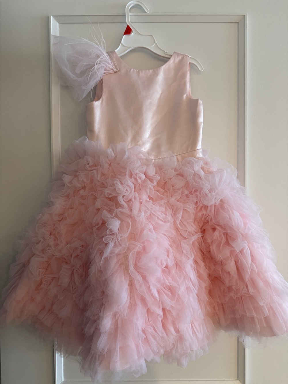 GAP Pink Ruffled Tulle Formal Dress